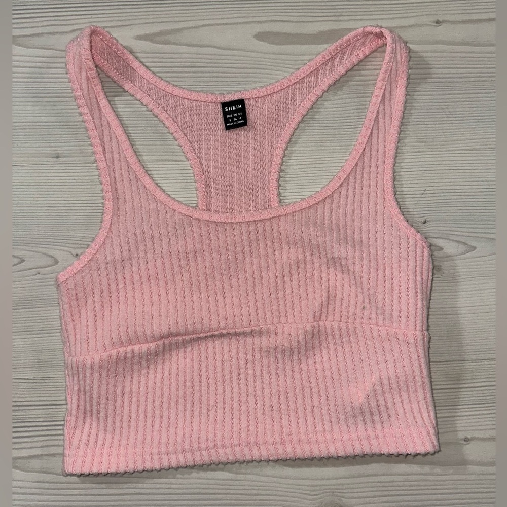 SHEIN Soft Pink Knit Top